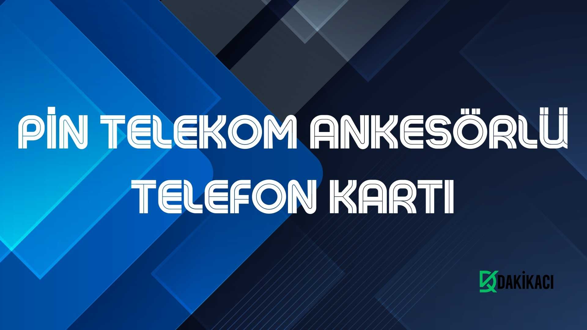 PİN TELEKOM ANKESÖRLÜ TELEFON KARTI